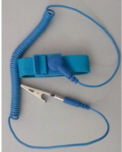 PVC Wrist Band Crocodile Clip, Color : Blue