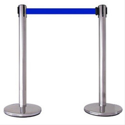 Stainless Steel Crowd Control Queue Manager, Belt Length : Up To 7 Feet