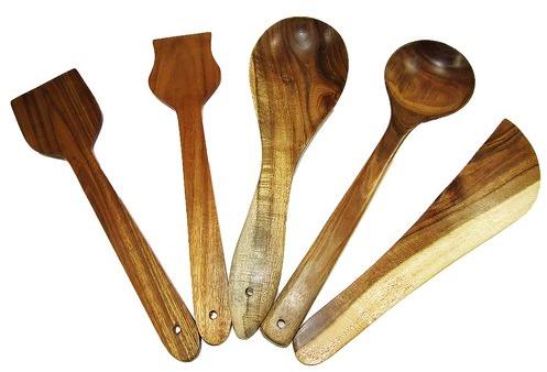 Wooden Ladle, Color : Brown