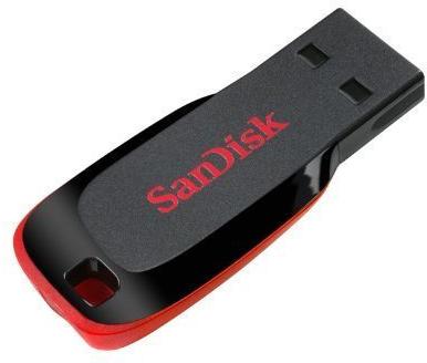 Sandisk Plastic USB Pen Drive, Color : Black Red