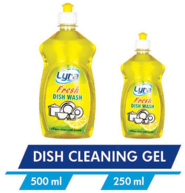 Lyra Dishwash Cleaning Gel, Packaging Type : Plastic Bottle, Plastic Can, Plastic Pouch