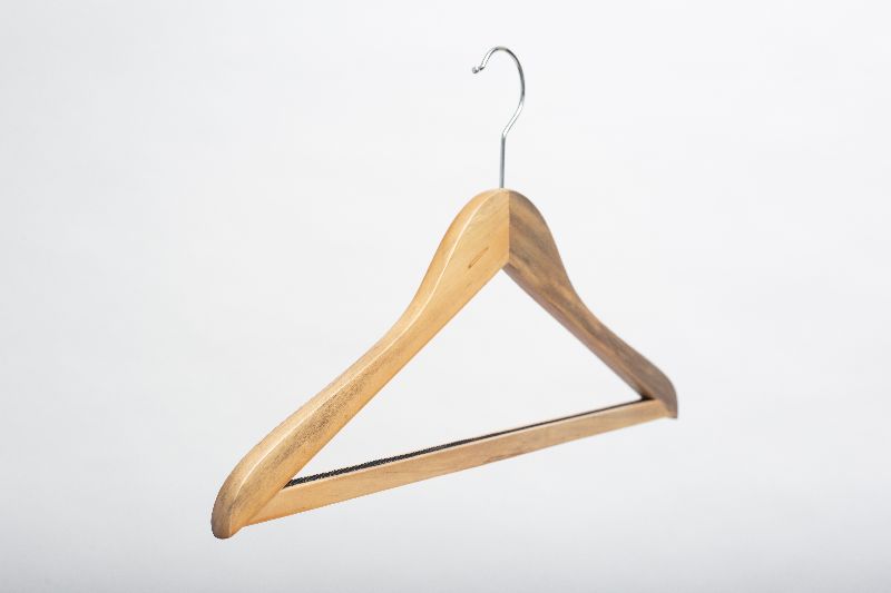 Wooden Hanger with NonSlip Trouser Bar Box of 20 100 500