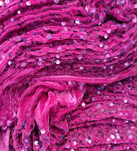 Velvet Sequence Fabric, Color : Magenta - Avyaya, Maharashtra