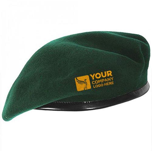 90% - 95% or 100% wool Personalized Beret Caps