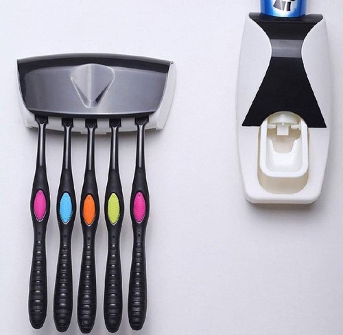 Plastic Toothpaste Dispenser, Color : MULTI