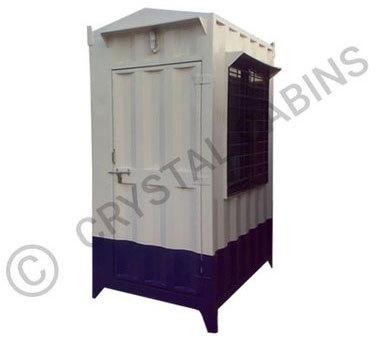 Steel Portable Security Cabin, Size : 4 x 4 x 8.6 feet