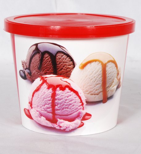 Ice Cream Cups, Color : Red