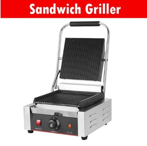 Stainless Steel Electric Sandwich Griller, for Commercial
