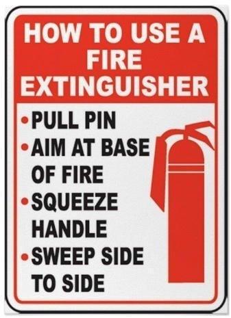 Red Rectangular Fire Safety Poster, for Industrial
