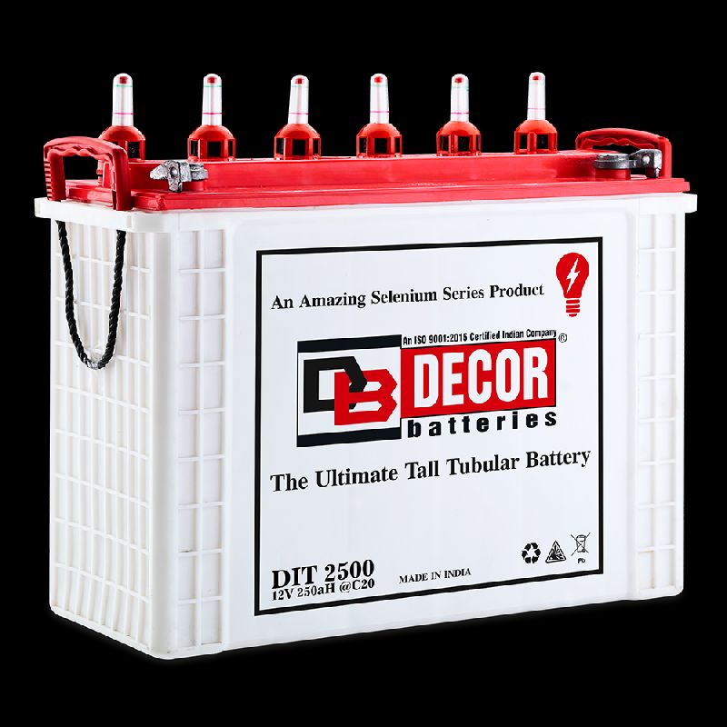 DECOR 12v 250ah Tall Tubular Battery, Application Home Use, Industrial Use at best price INR