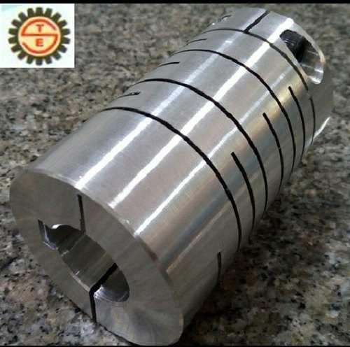 ALLUMINIUM Aluminium Flexible Shaft Coupling, for Industrial, Color : Silver
