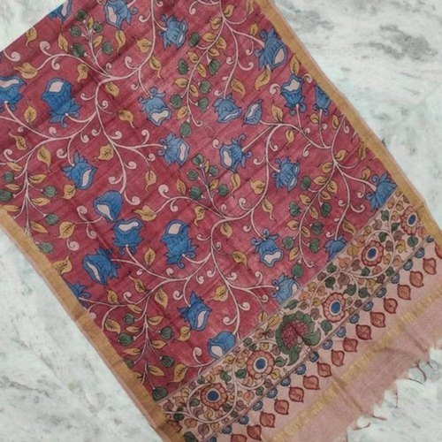Floral Printed Handloom Silk Dupatta, Occasion : Casual Wear