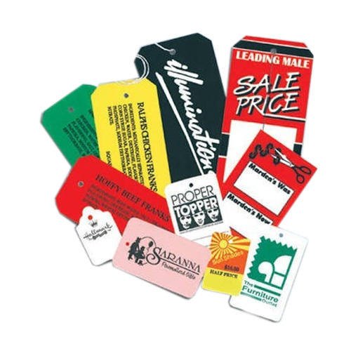 Custom Paper Printed Tags, Color : Multi-colored