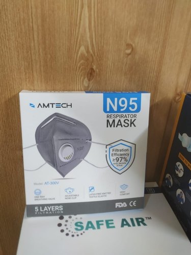 N95 Face Mask, Exhalation Type : With Valve