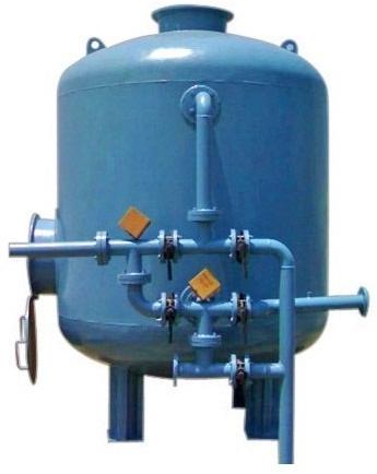 Mild Steel Multi Grade Sand Filter, Color : Blue