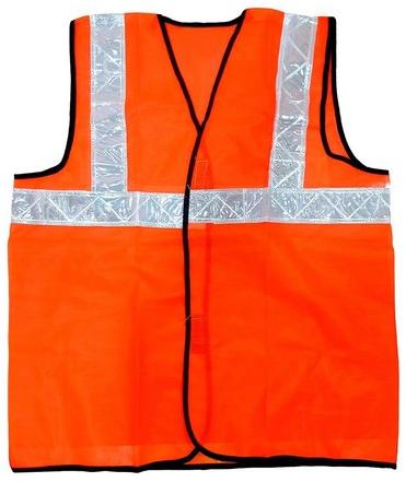 Without Sleeves POLYESTER Safety Jackets, Color : ORANGE, GREEN, YELLOW