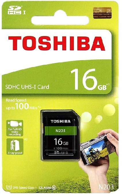 Toshiba Memory Card, Capacity : 16Gb