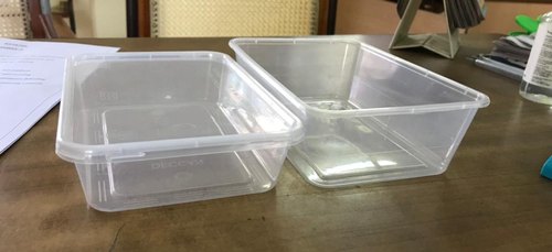 Plastic Rectangle Clear Container, Size : Standard