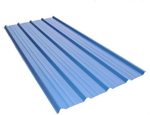 Color Coated Metal Roofing Sheet, Color : Blue