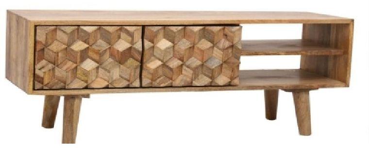 Geometric Style Wooden TV Cabinet