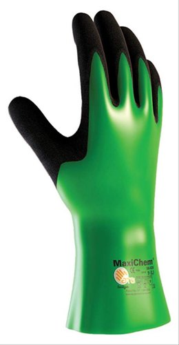 Rubber safety gloves, Size : Free Size