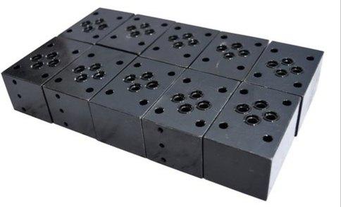 Rectangle Hydraulic Manifold Block, Color : Black