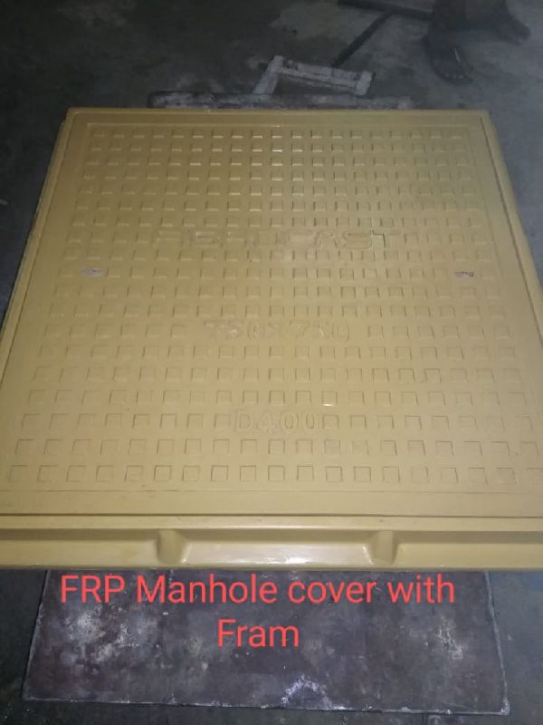 FRP Manhole Cover with Frame, Feature : Highly Durable, Rust Resistance