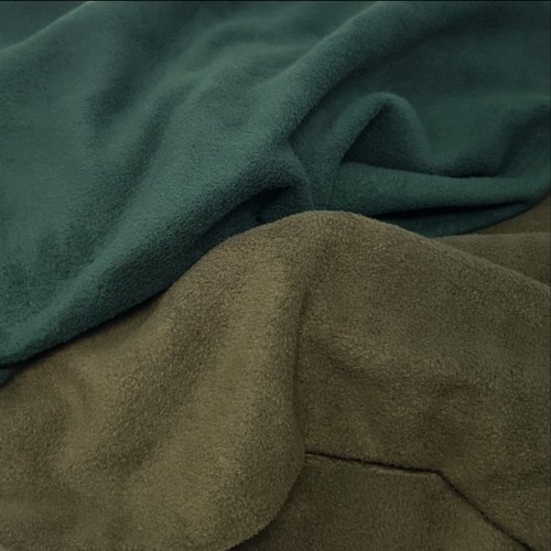 Polyester Fleece Knitted Fabric, Plain / Solids, Multiple at Rs