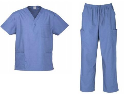 Stitched Half Sleeves Hospital Patient Uniform, for Comfortable, Easily Washable, Pattern : Plain