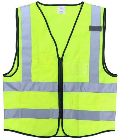 Plain Nylon Safety Vest Jacket, Technics : Attractive Pattern