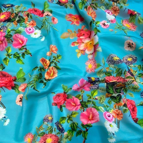Poly Cotton Printed Fabric, for Apparel/Clothing, Width : 44 Inch