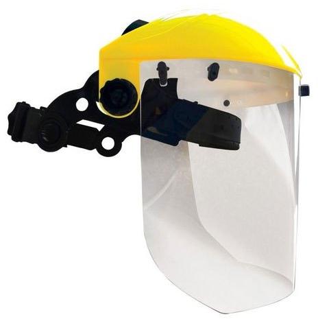 Thermoplastic safety face shield, Size : 6x9 inch