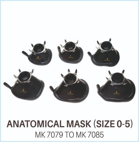 Anatomical Face Mask, Color : BLACK 