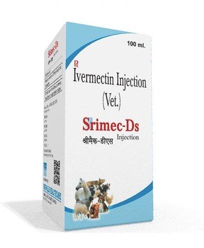 Srimec-DS Ivermectin Veterinary Injection IP, Packaging Size : 100 ml