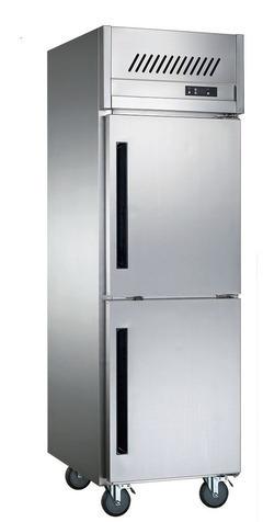 Stainless Steel Polished Two Door Vertical Refrigerator, Feature : Excellent Strength, Fine Finishing