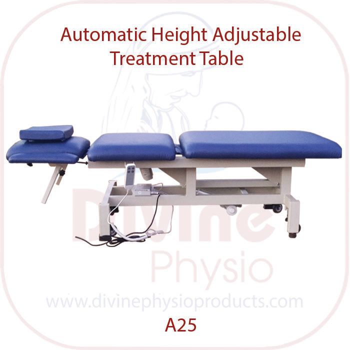 Automatic Height Adjustable Treatment Table, Feature : Corrosion Proof, Crack Proof, High Strength