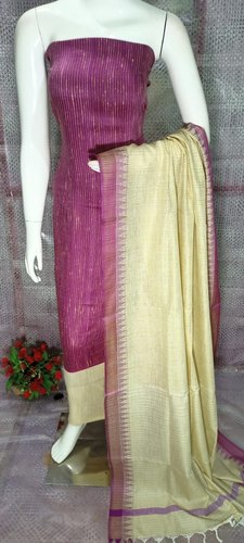 Ladies Khadi Cotton Unstitched Salwar Suit, Occasion : Party Wear