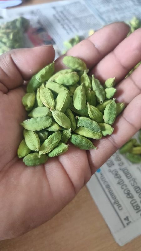 Raw Natural Green Cardamom, for Cooking, Spices, Variety : Super Bold