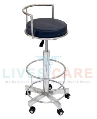 Livescare Hydraulic Type Lab Stools, for Laboratory, Hospital, Pattern : Plain