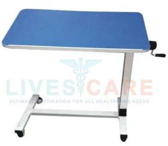 Over Bed Table - Gear Operated, for Hospital, Pattern : Plain