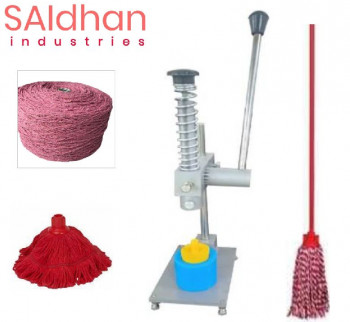 Aluminun Manual Wooden mop Making Machine, for Home, Hotel, Indoor Cleaning, Office, Feature : Eco Friendly