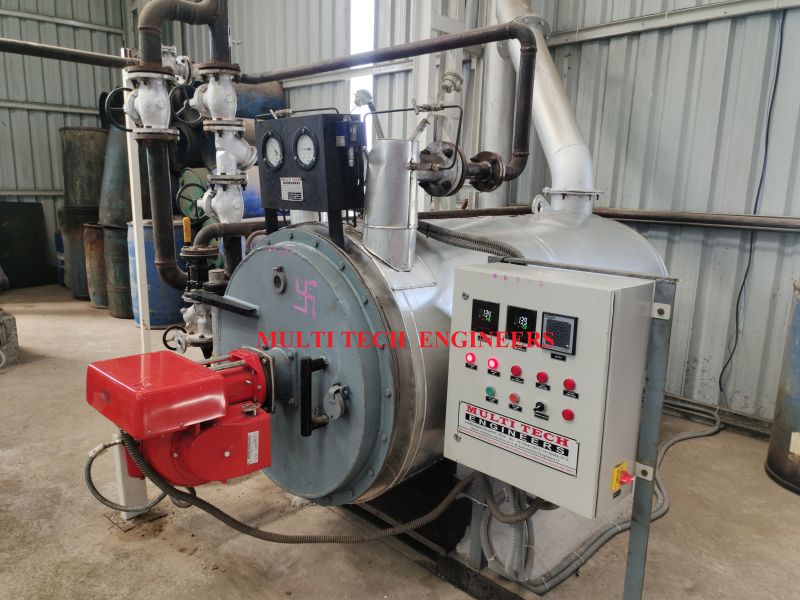 Horizontal Oil & Gas Fired Three Pass Thermic Fluid Heater
