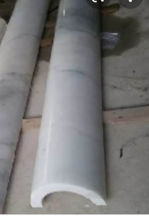 Polished Granite Carved Column