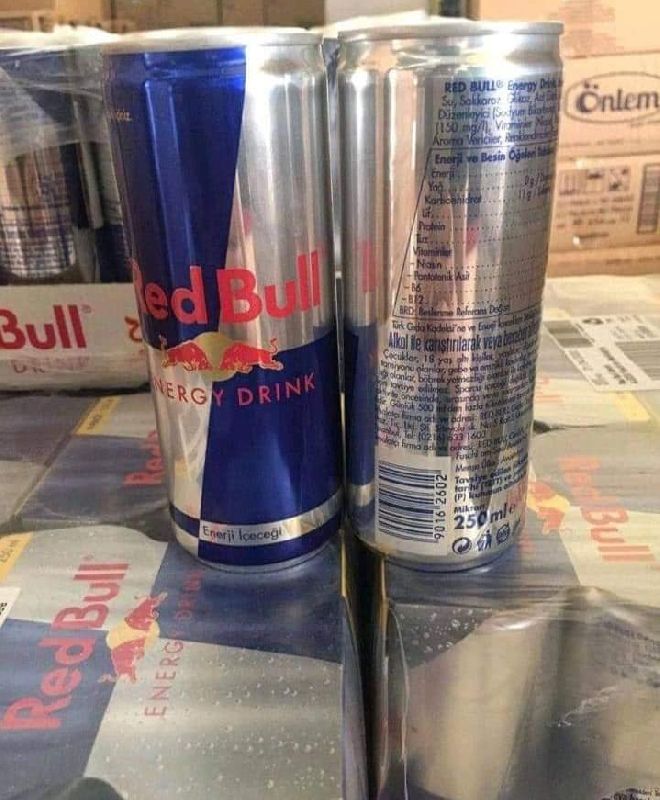 Redbull red bull energy drink, Packaging Size : 250ml 350ml