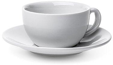 Round Ceramic Tea Cup, Color : White