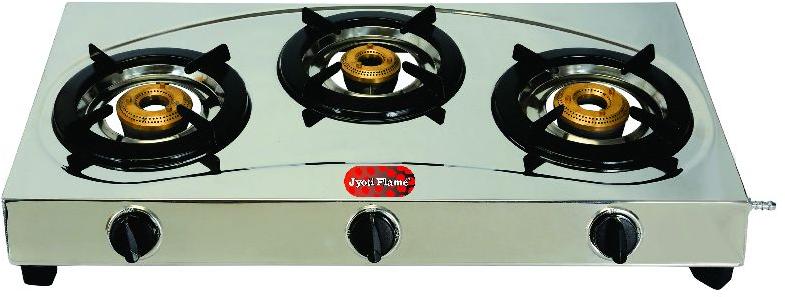 Jyoti Flame Triple Cook 3 Burner Gas Stove