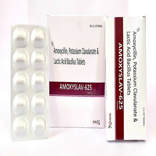 Amoxycillin Potassium Clavulanate and Lactic Acid Bacillus Tablets