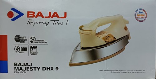 Bajaj Electric Iron, Color : White