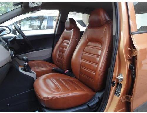 Leather Car Seat Cover, Color : Brown
