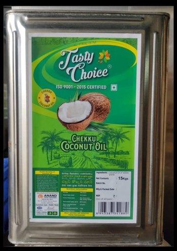 15 Kg Chekku Coconut Oil Tin, Color : Transparent